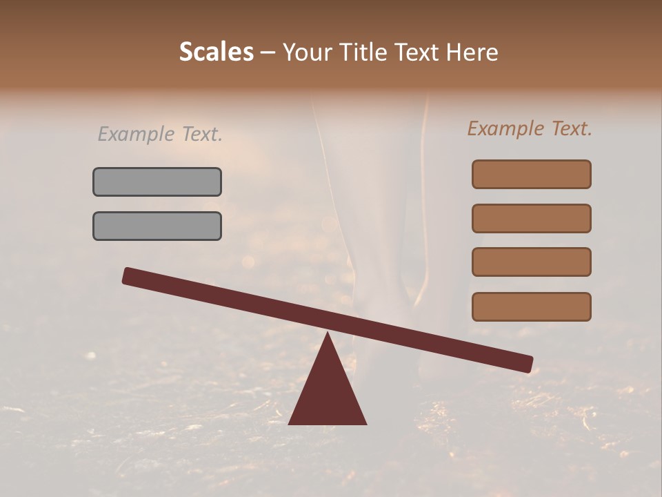 Girl Fit Solitude PowerPoint Template