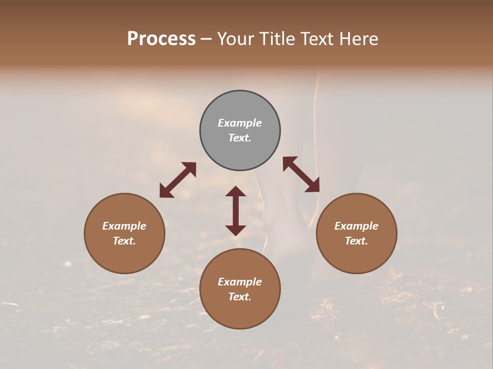 Girl Fit Solitude PowerPoint Template