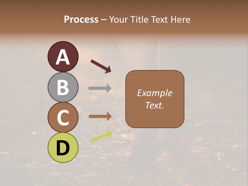 Girl Fit Solitude PowerPoint Template