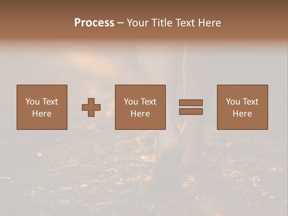 Girl Fit Solitude PowerPoint Template