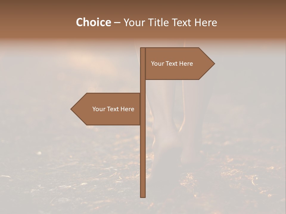 Girl Fit Solitude PowerPoint Template