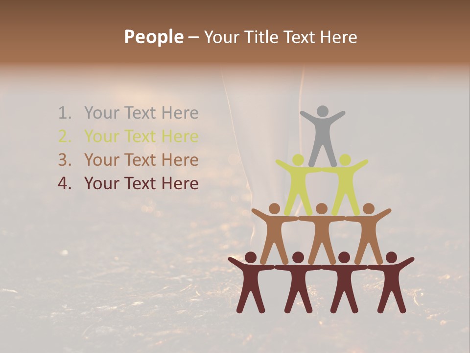 Girl Fit Solitude PowerPoint Template