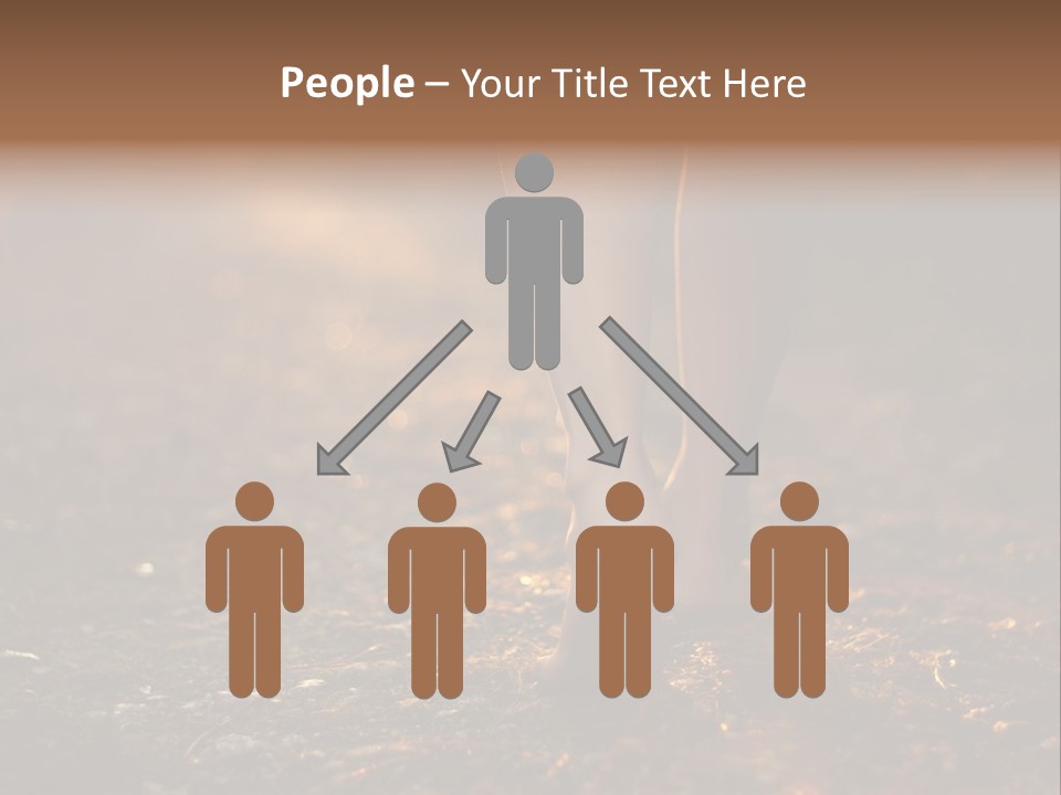 Girl Fit Solitude PowerPoint Template