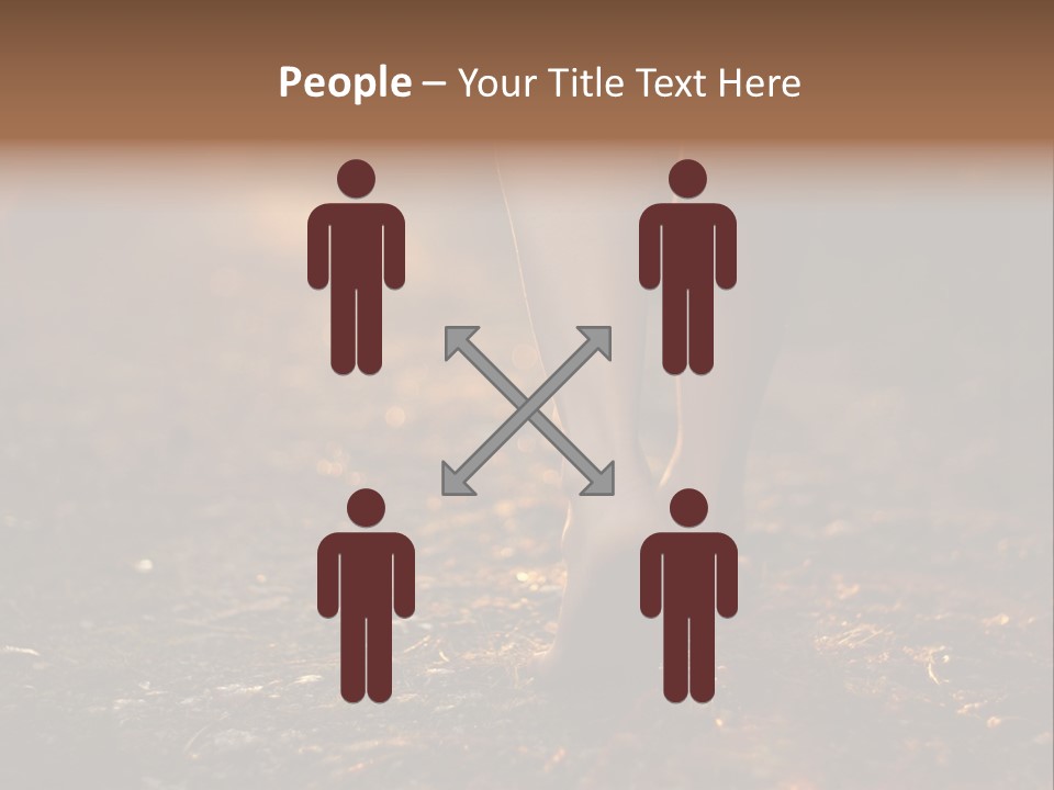 Girl Fit Solitude PowerPoint Template