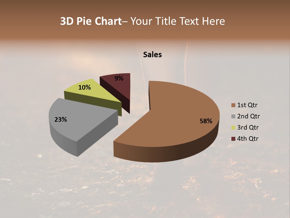 Girl Fit Solitude PowerPoint Template