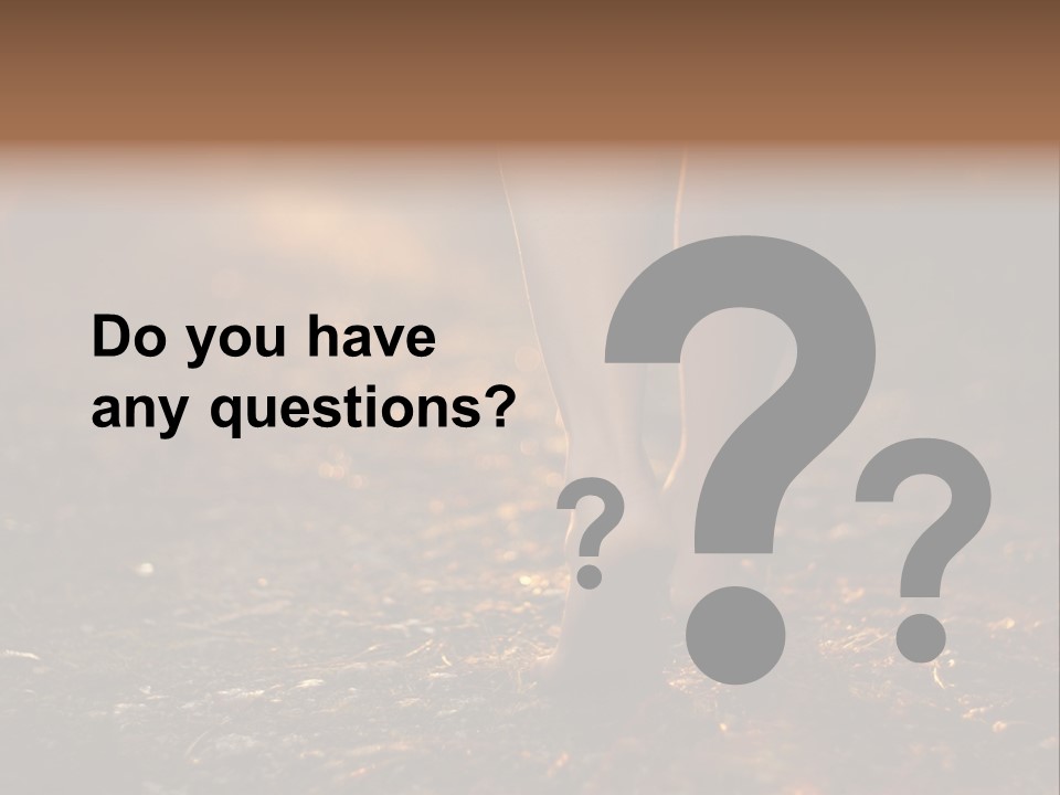 Girl Fit Solitude PowerPoint Template