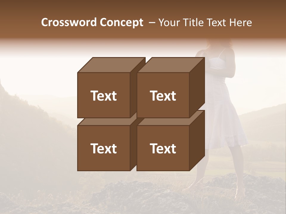 Pose Relaxation Rock PowerPoint Template