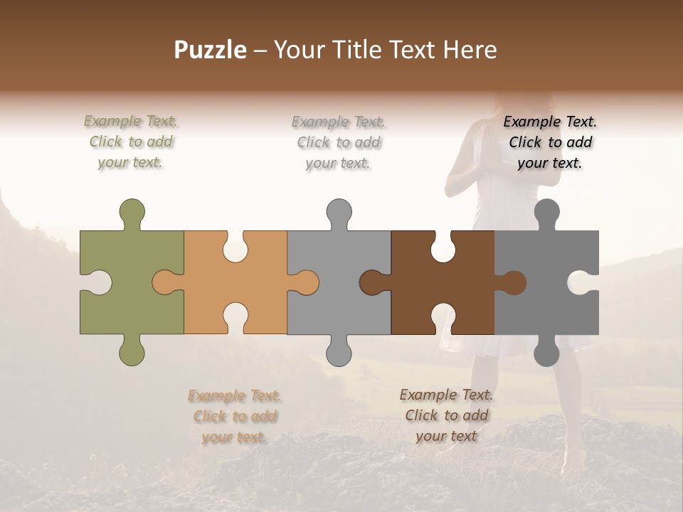 Pose Relaxation Rock PowerPoint Template