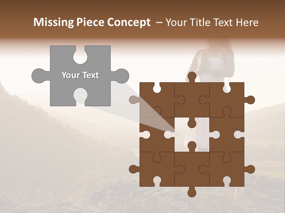 Pose Relaxation Rock PowerPoint Template