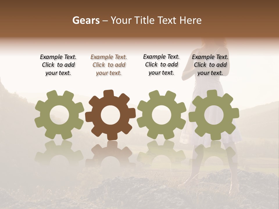 Pose Relaxation Rock PowerPoint Template