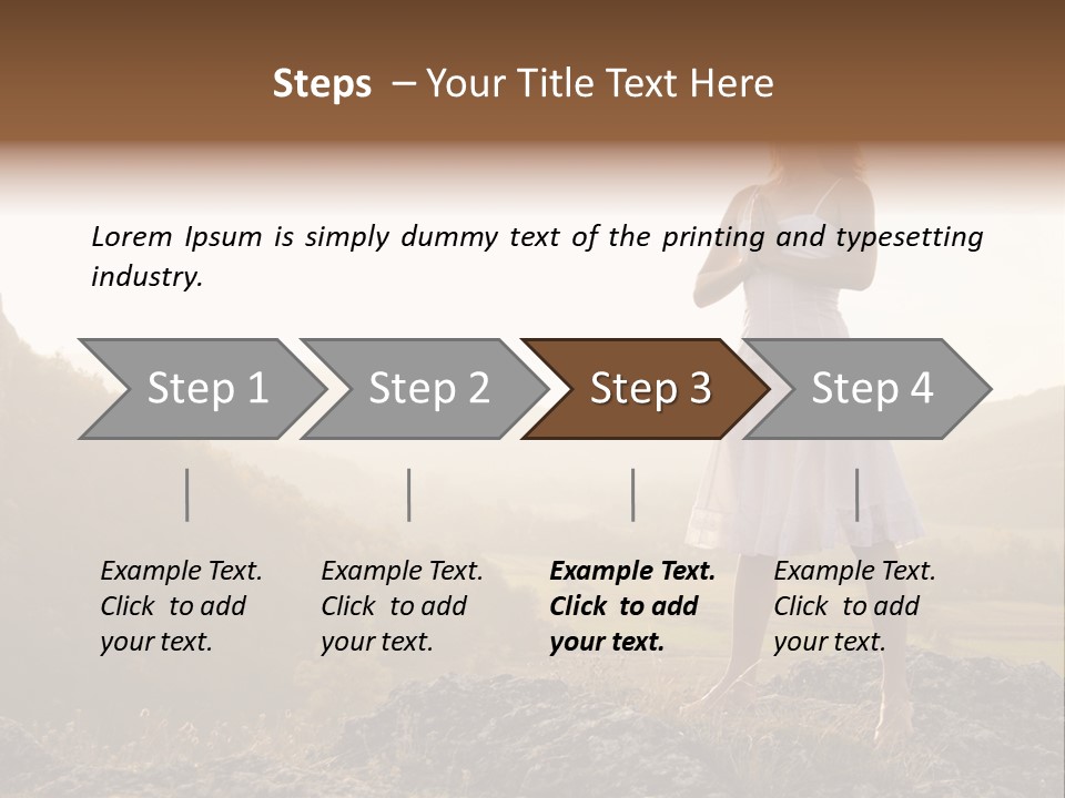 Pose Relaxation Rock PowerPoint Template