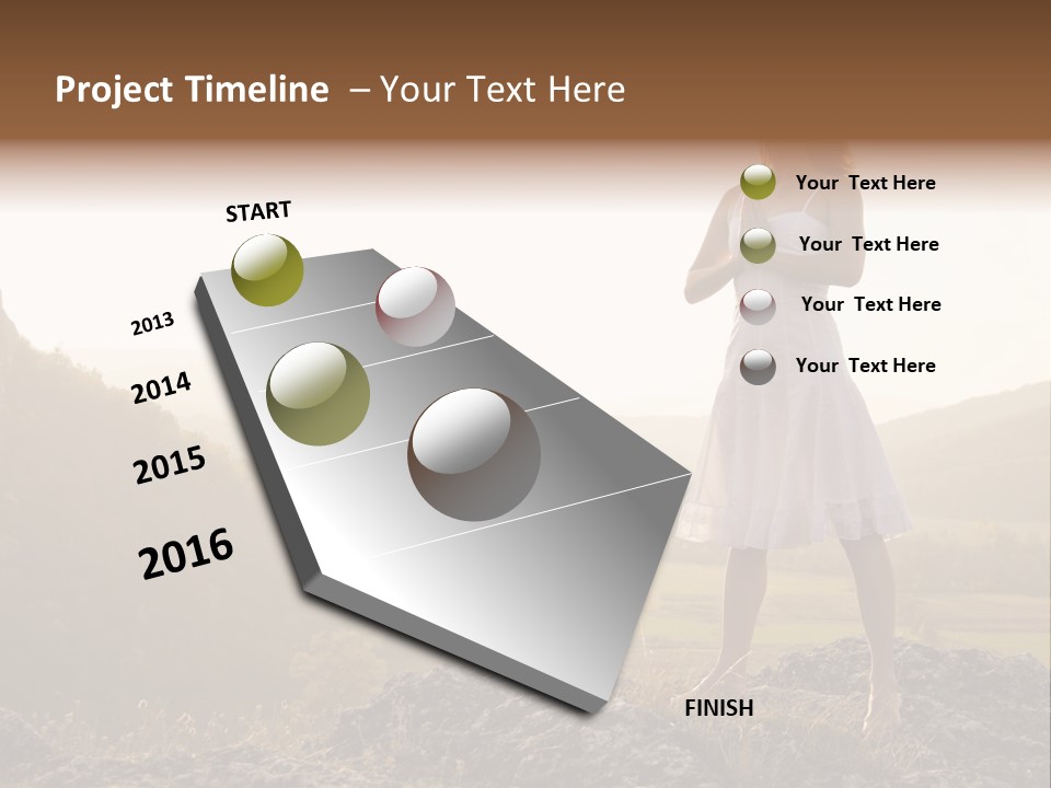 Pose Relaxation Rock PowerPoint Template