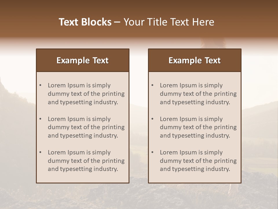 Pose Relaxation Rock PowerPoint Template
