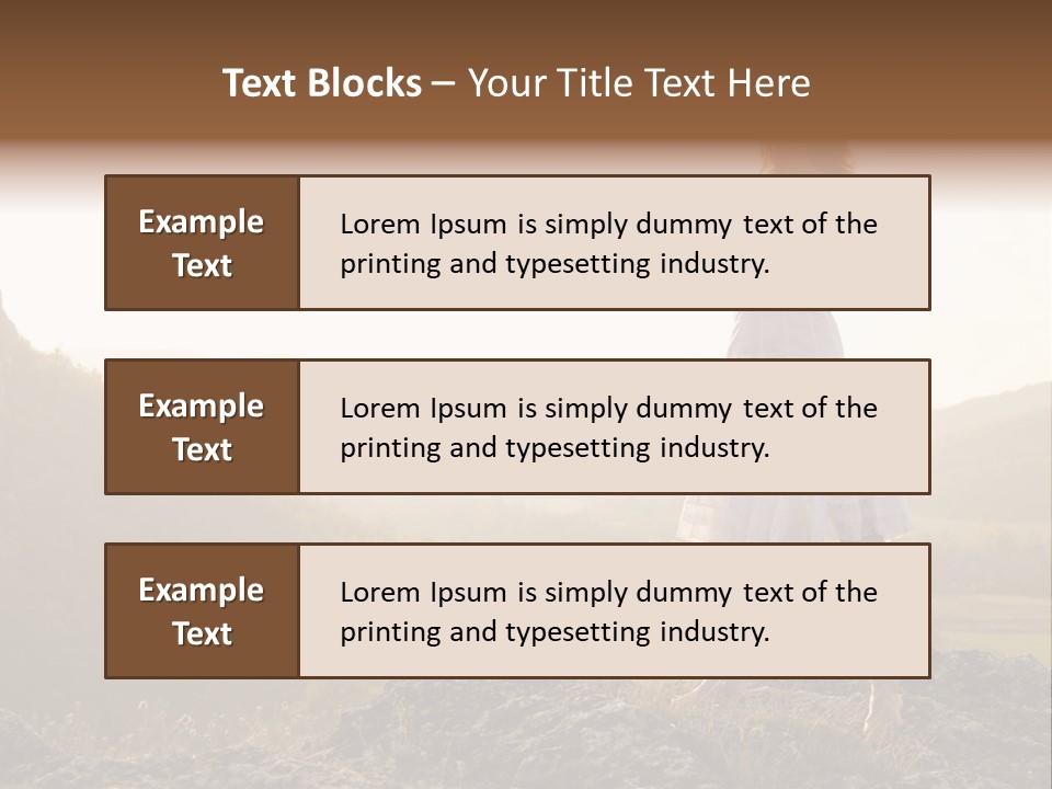 Pose Relaxation Rock PowerPoint Template