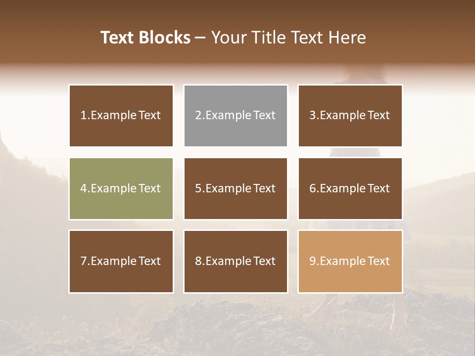 Pose Relaxation Rock PowerPoint Template