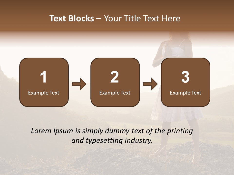 Pose Relaxation Rock PowerPoint Template