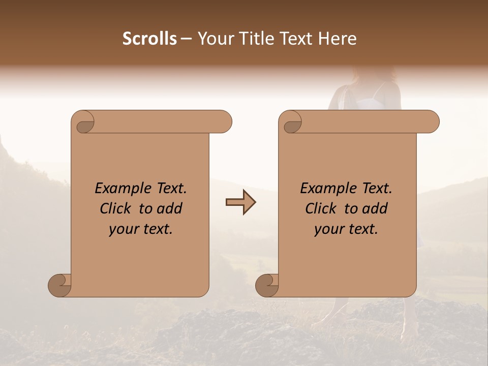 Pose Relaxation Rock PowerPoint Template