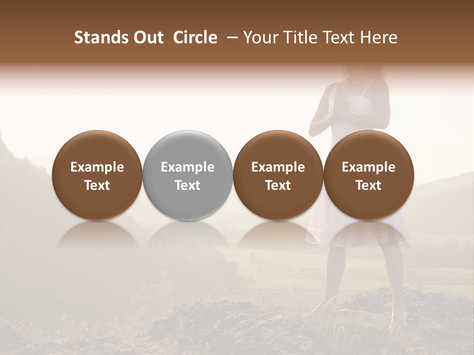 Pose Relaxation Rock PowerPoint Template