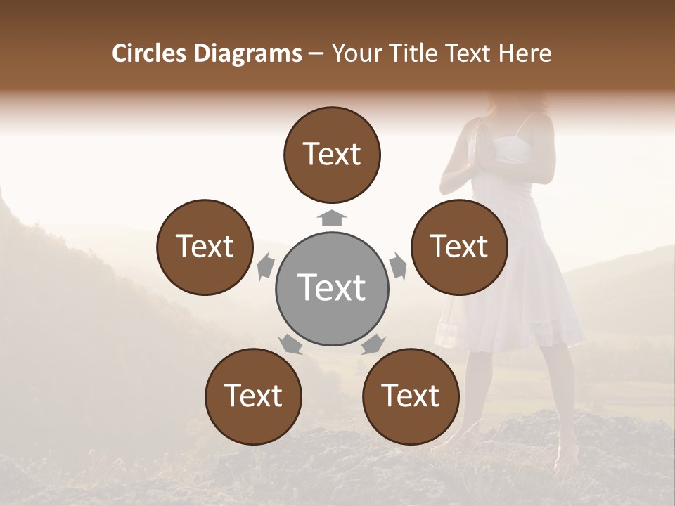 Pose Relaxation Rock PowerPoint Template