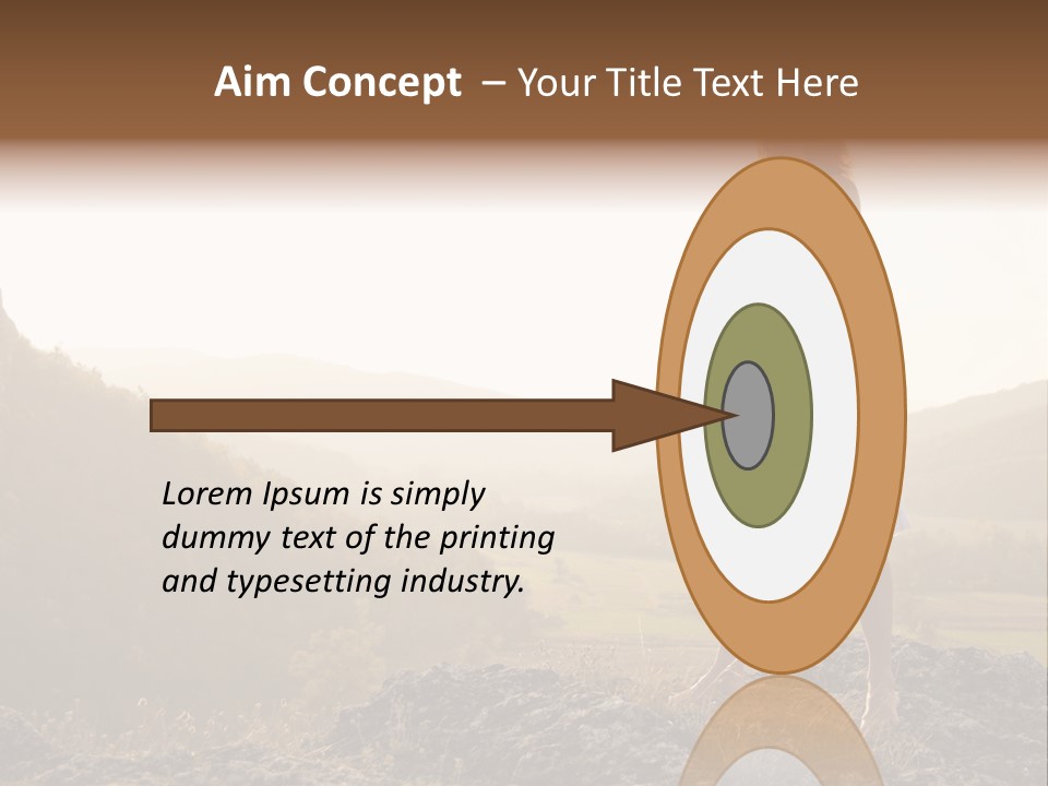 Pose Relaxation Rock PowerPoint Template