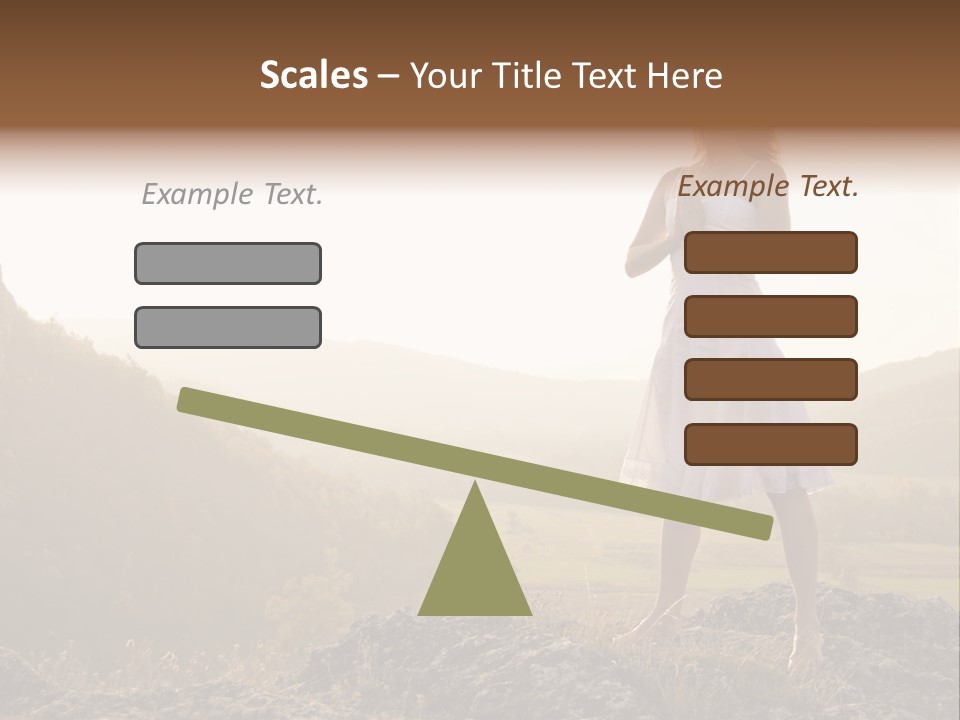 Pose Relaxation Rock PowerPoint Template