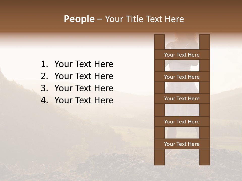 Pose Relaxation Rock PowerPoint Template