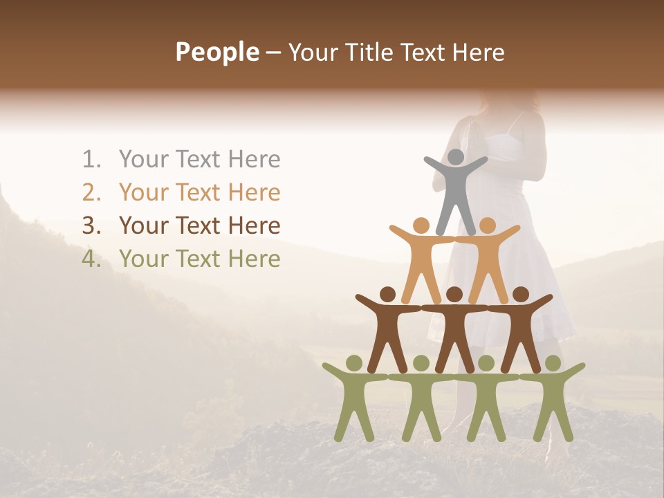 Pose Relaxation Rock PowerPoint Template