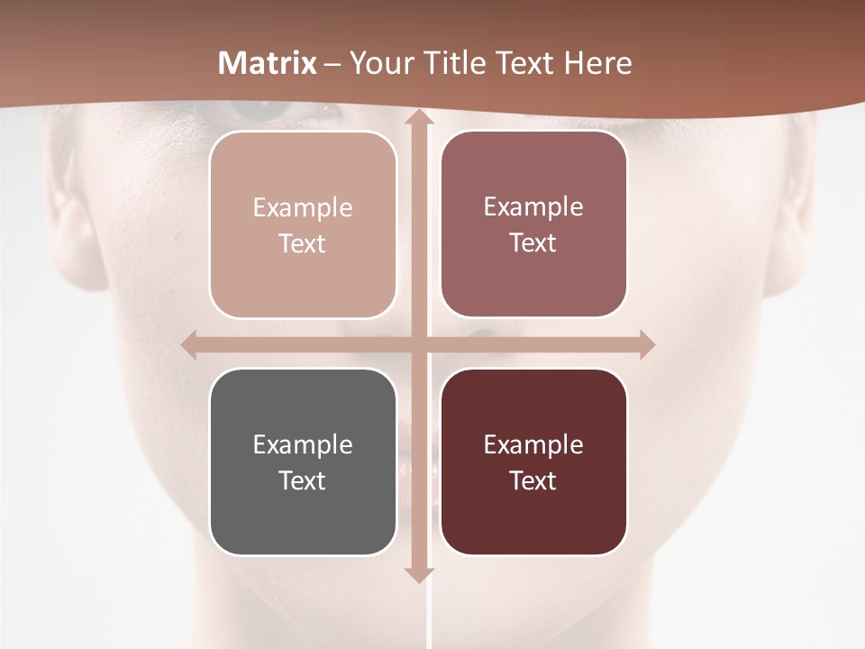 Female Retouch Pretty PowerPoint Template