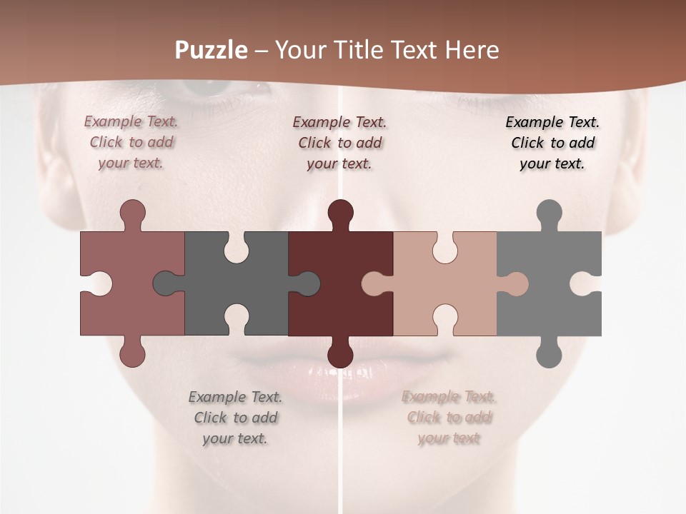 Female Retouch Pretty PowerPoint Template