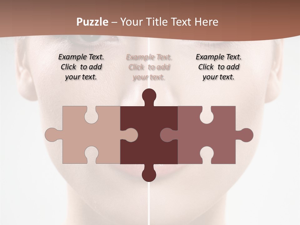 Female Retouch Pretty PowerPoint Template