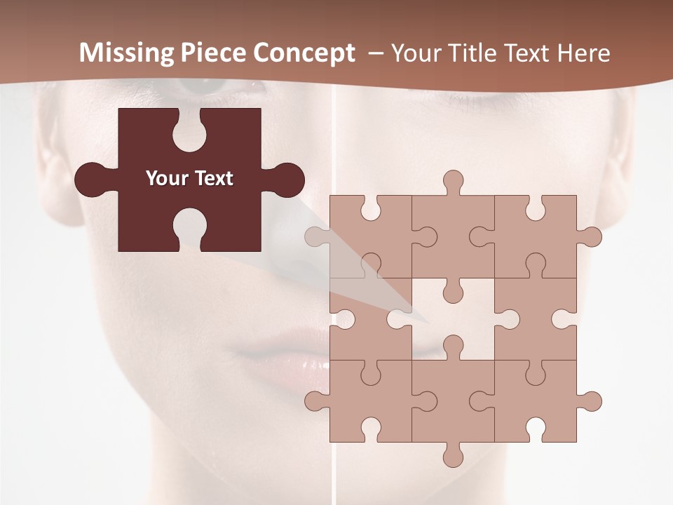 Female Retouch Pretty PowerPoint Template