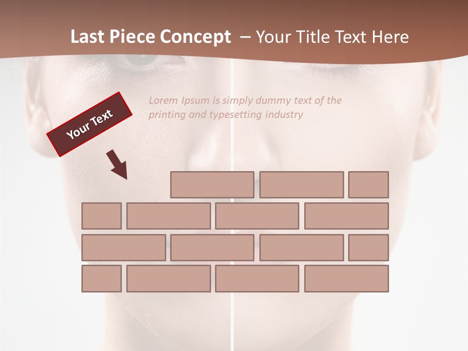 Female Retouch Pretty PowerPoint Template