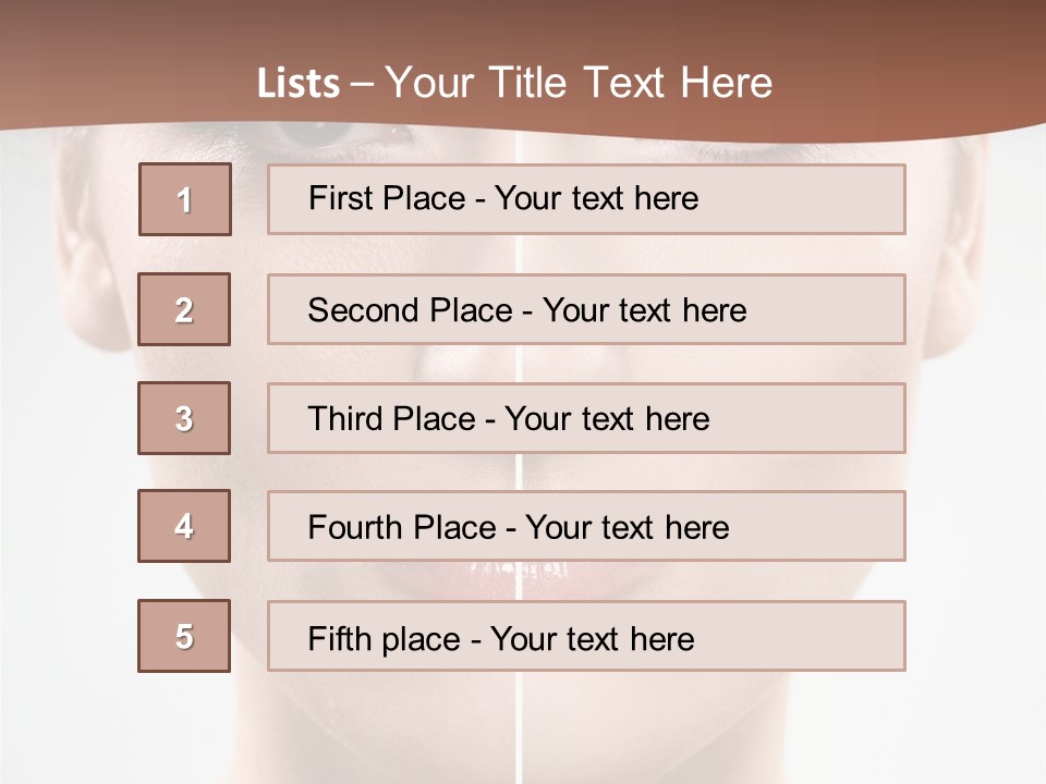 Female Retouch Pretty PowerPoint Template