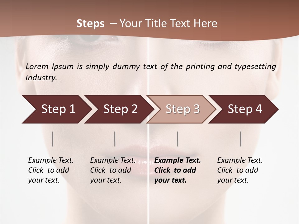Female Retouch Pretty PowerPoint Template