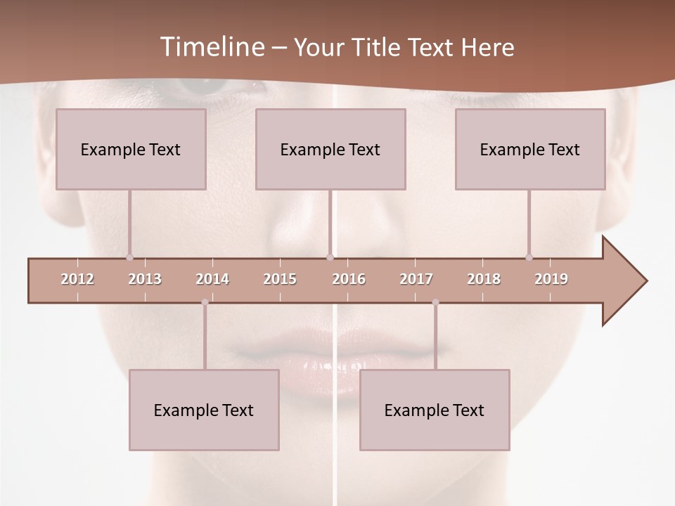 Female Retouch Pretty PowerPoint Template