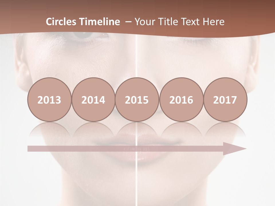Female Retouch Pretty PowerPoint Template