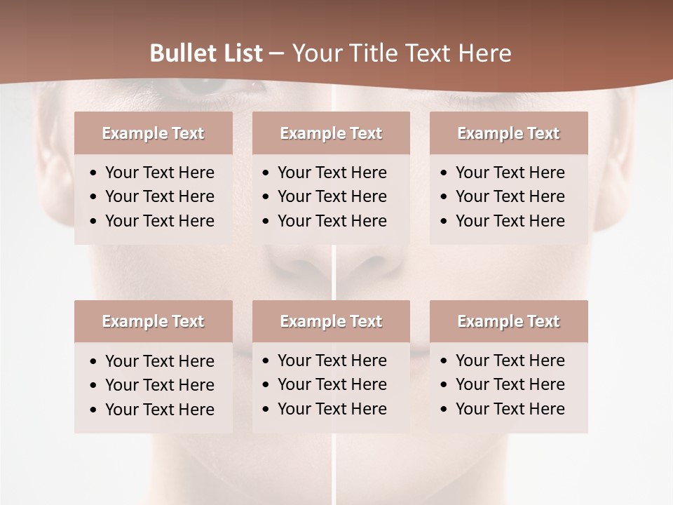 Female Retouch Pretty PowerPoint Template