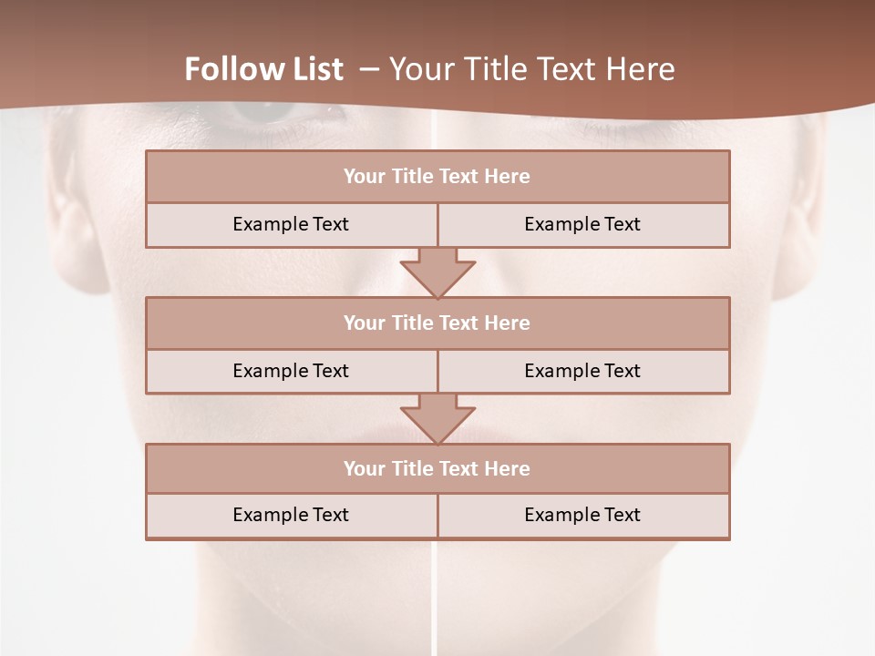 Female Retouch Pretty PowerPoint Template