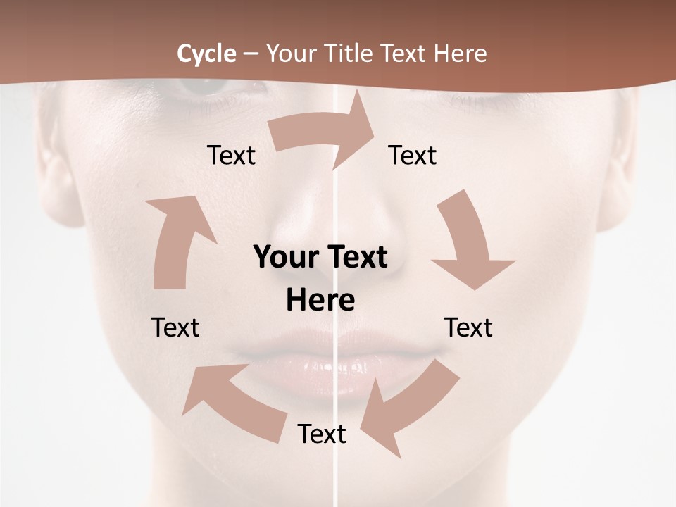 Female Retouch Pretty PowerPoint Template
