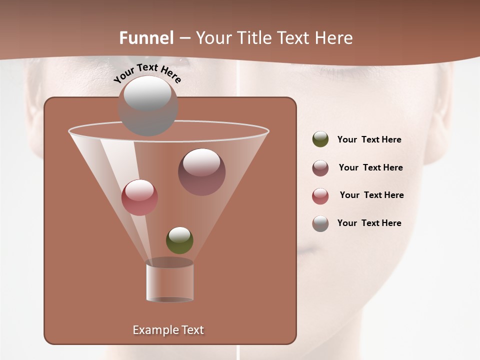 Female Retouch Pretty PowerPoint Template