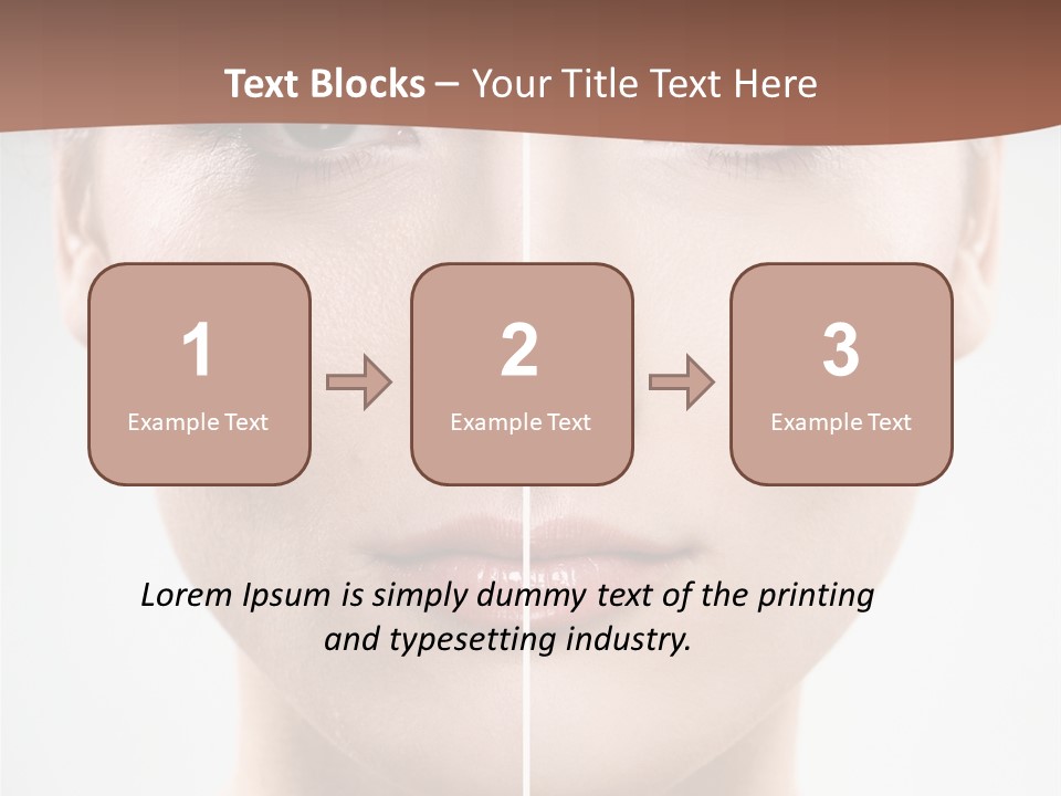 Female Retouch Pretty PowerPoint Template