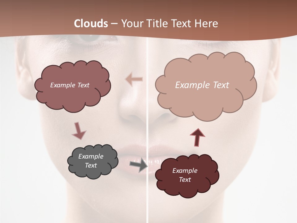 Female Retouch Pretty PowerPoint Template