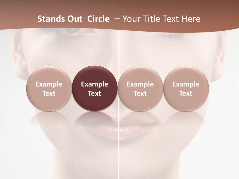 Female Retouch Pretty PowerPoint Template