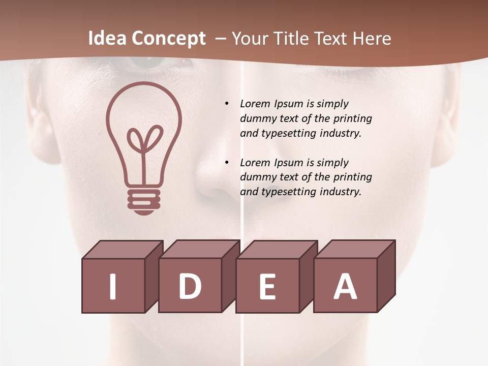 Female Retouch Pretty PowerPoint Template