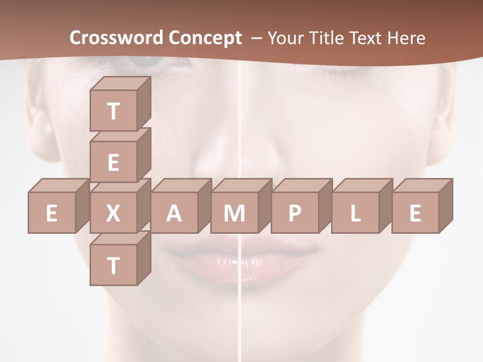 Female Retouch Pretty PowerPoint Template