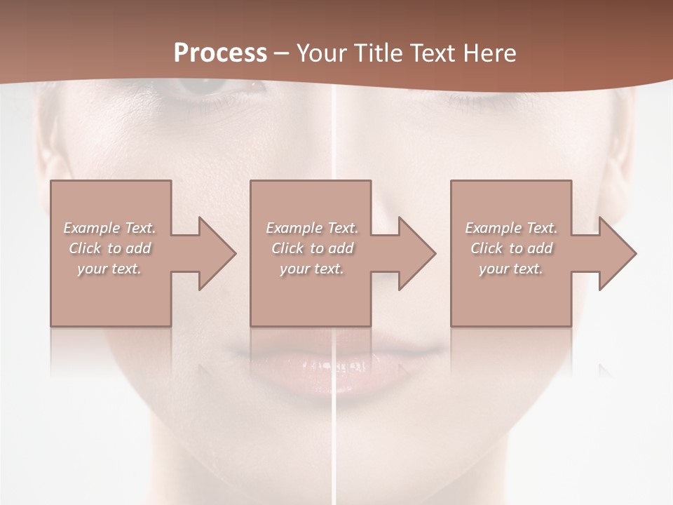 Female Retouch Pretty PowerPoint Template