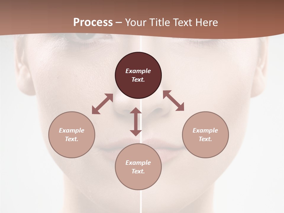 Female Retouch Pretty PowerPoint Template