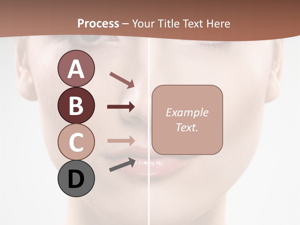 Female Retouch Pretty PowerPoint Template