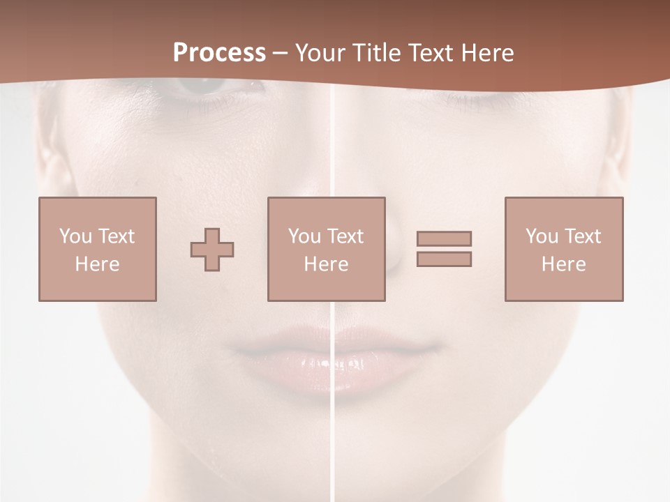 Female Retouch Pretty PowerPoint Template