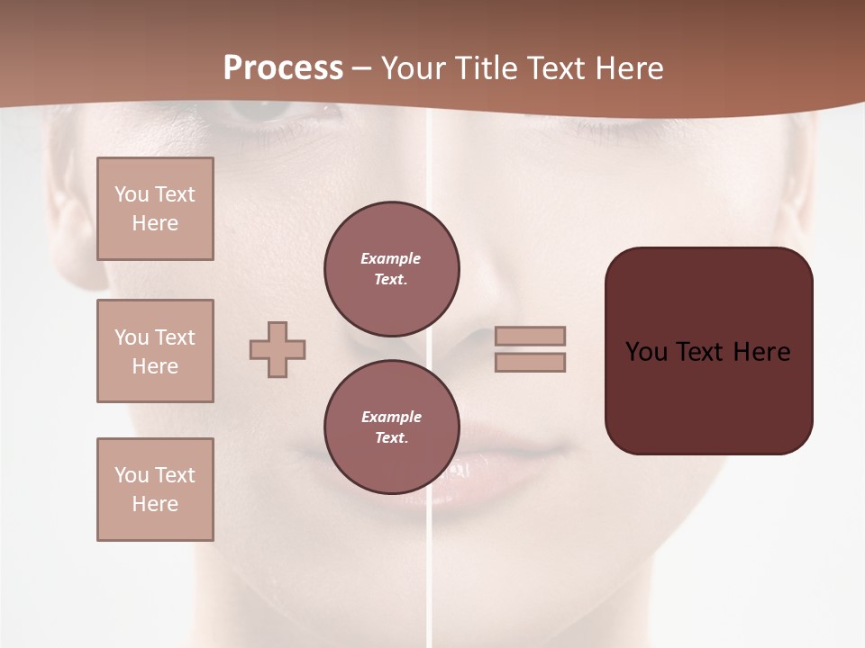 Female Retouch Pretty PowerPoint Template